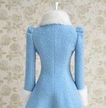 NOVÝ modrý vintage kabát, veľkosť L