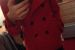 Červený jesenný/zimný dámsky kabát obrázok 1
